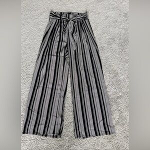 WINDSOR ZIP UP BACK TIE WAIST STRIPED PANTS SIZE S